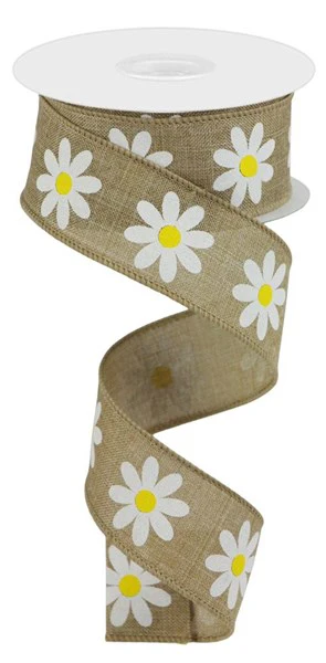 1.5"X10yd Daisy On Royal - Image 2