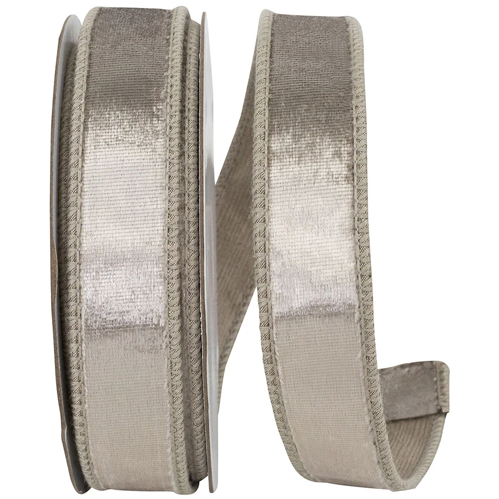 1 Inch Designer Plush Velvet Elite Wired Edge Ribbon - Image 6