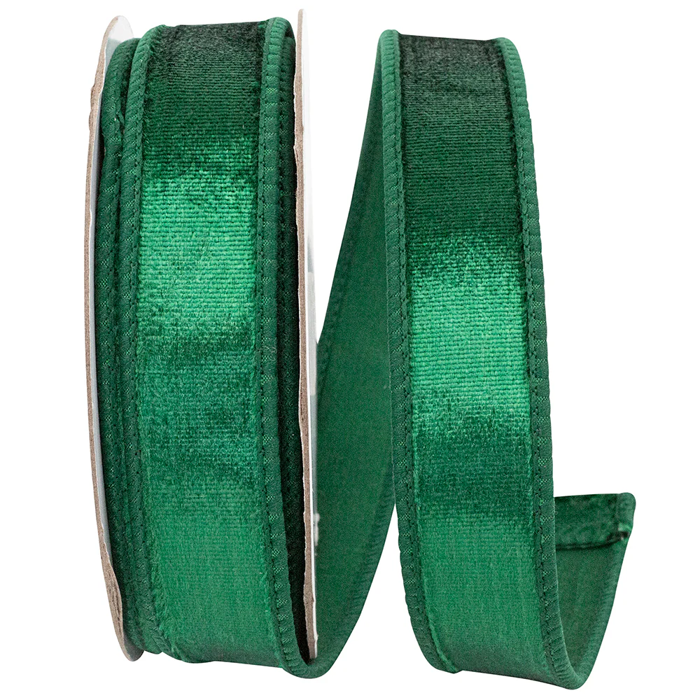 1 Inch Designer Plush Velvet Elite Wired Edge Ribbon - Image 7