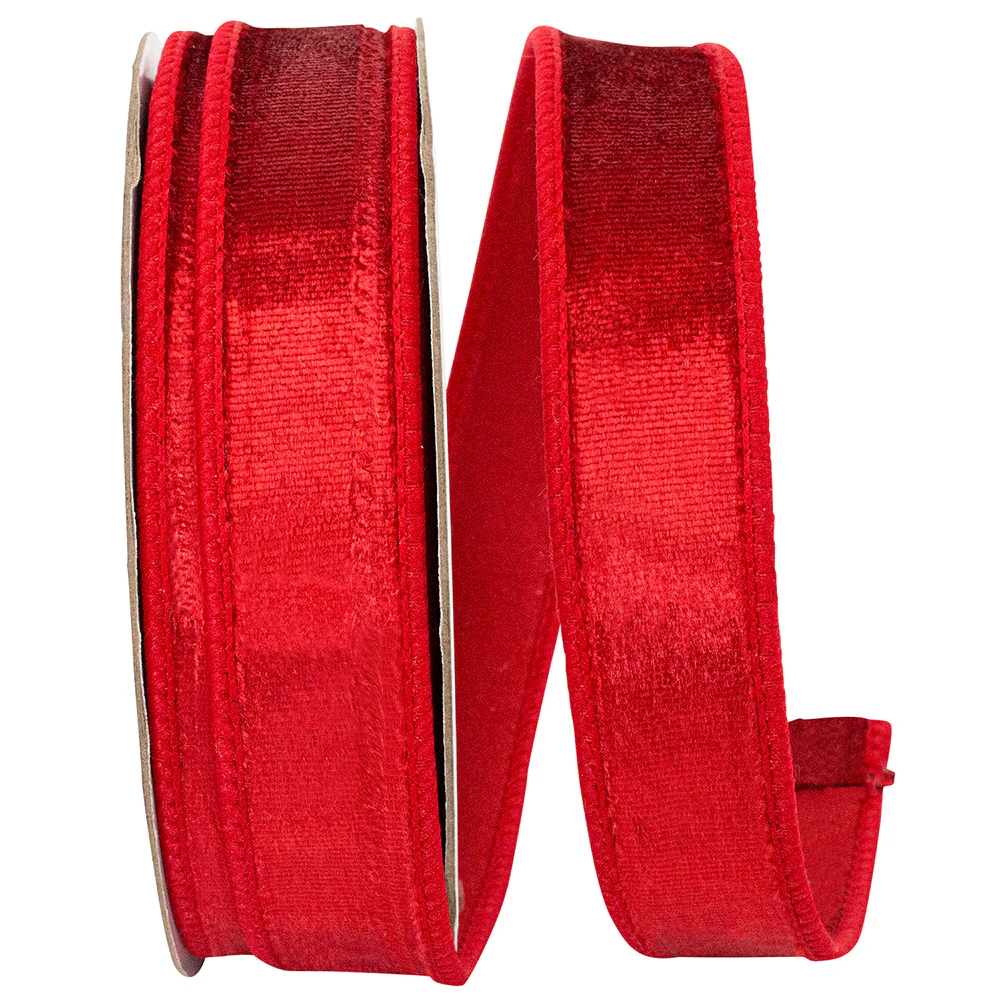 1 Inch Designer Plush Velvet Elite Wired Edge Ribbon - Image 9