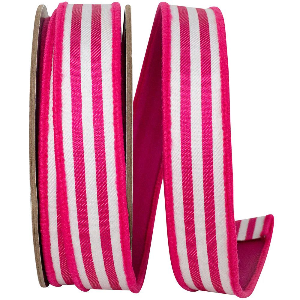 1 Inch Striped Twill Deluxe Dupioni Backed Wired Edge - Image 5