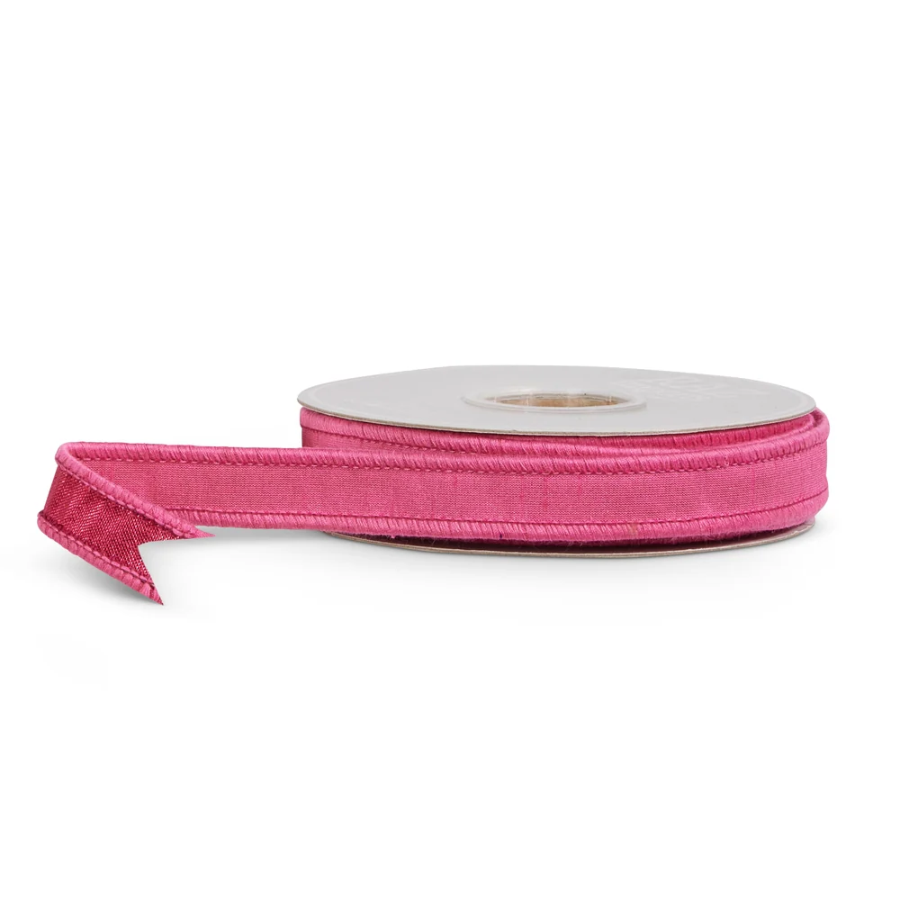 1" x 10 YDS Pink Wired Ribbon