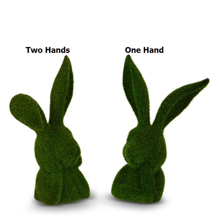10” Moss Thinking Rabbit Bust - Sold Individually