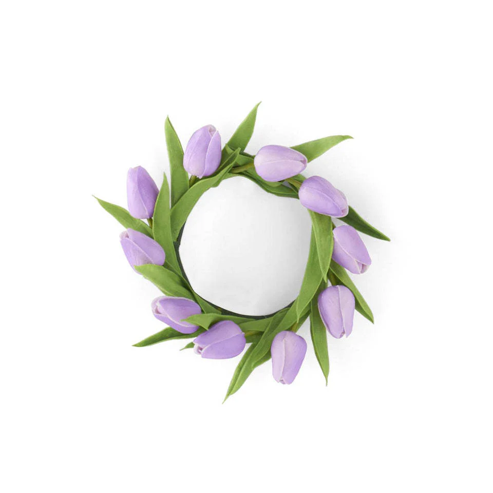 10" Real Touch Mini Tulip Candle Ring - Image 5