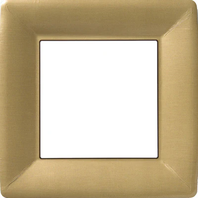 10" Square Paper Plates Classic Linen - Image 2