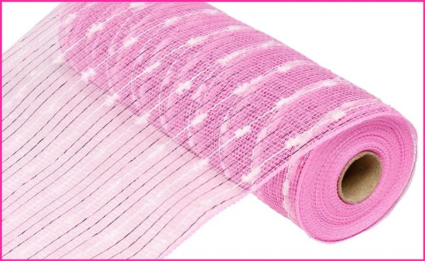 10.25"X10yd Metallic Puff Ball Mesh Ribbon - Image 4