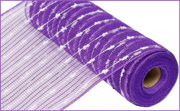 10.25"X10yd Metallic Puff Ball Mesh Ribbon - Image 5