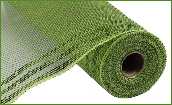 10.5"X10yd Border Stripe Metallic Mesh Ribbon - Image 8