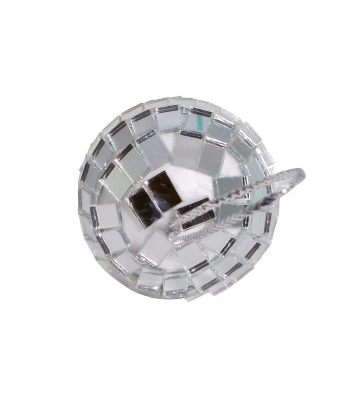 1.25" Petite Treasures Mirrored Disco Ball Glass Ornament - Sold as a Set - Image 3