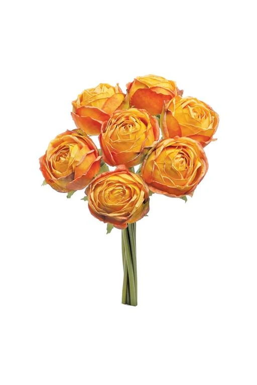 13.5" Vintage Rose Bundle Yellow Orange