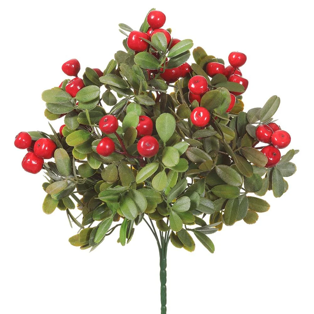 13" Crabapple Bush Red Green