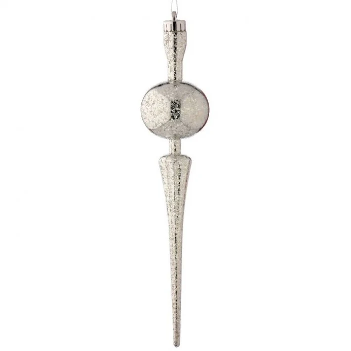 13.5" Vacuum Plate Mercury Ball Finial Ornament - Image 2