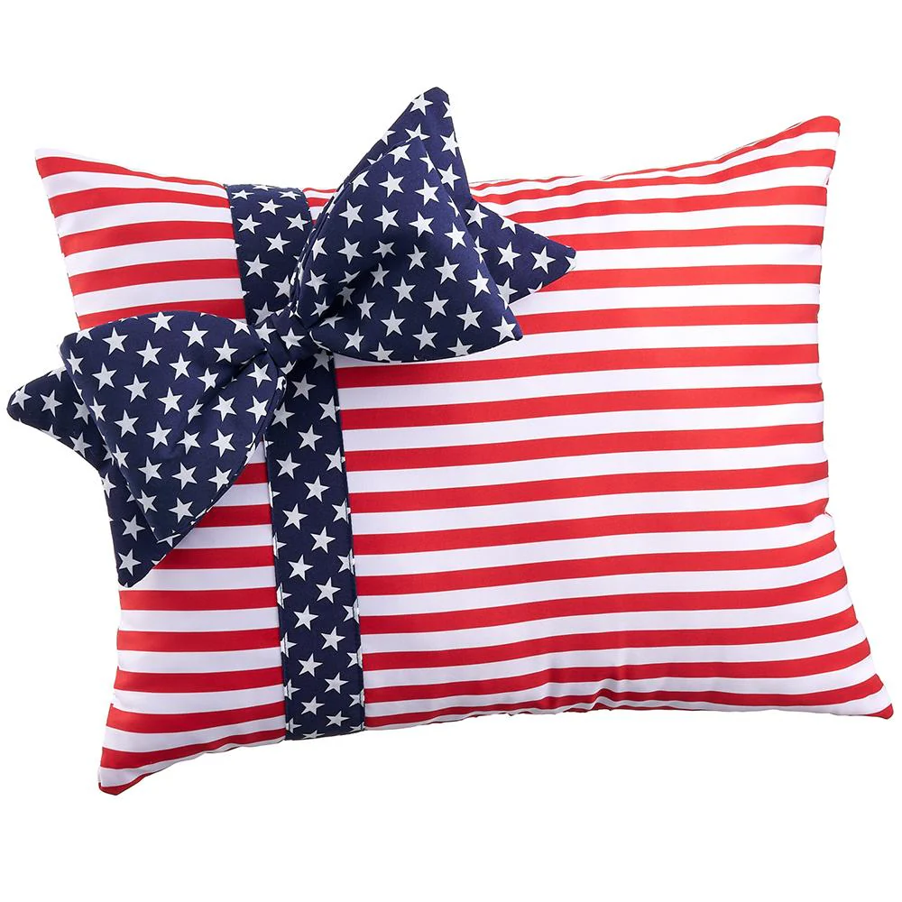 13"Wx18"L Patriotic Pillow Mixed