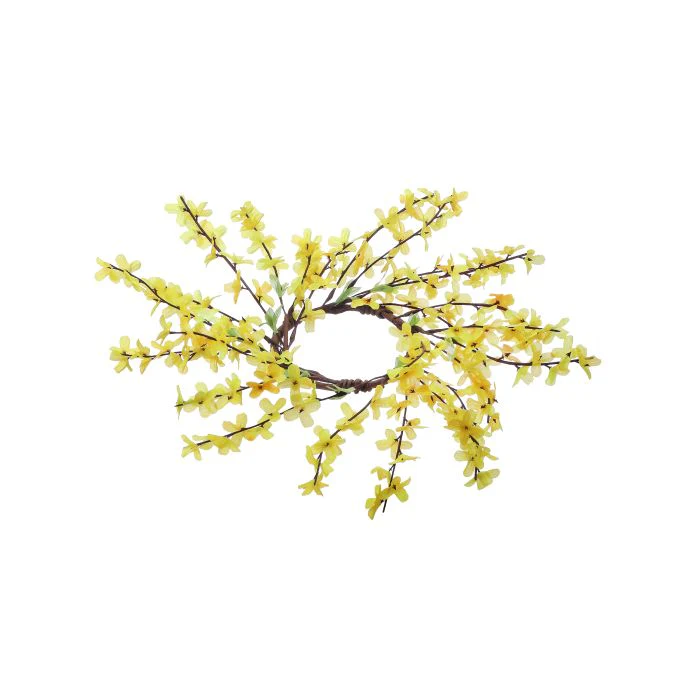 14” Wild Forsythia Wreath 4.5”ID