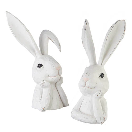 15.5" Thinking Rabbit Bust - Sold Individually