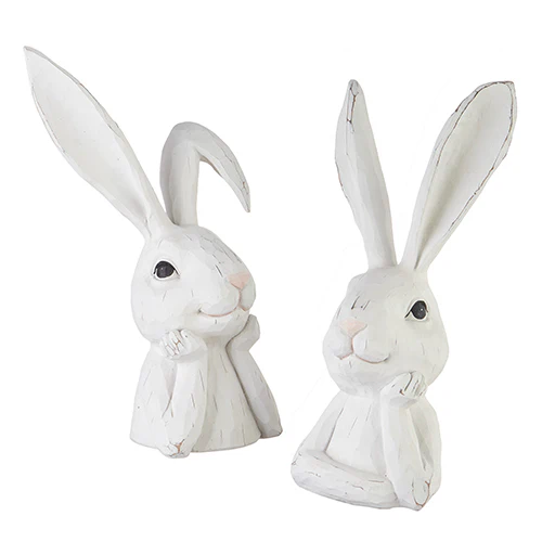 15.5" Thinking Rabbit Bust - Sold Individually - Image 3