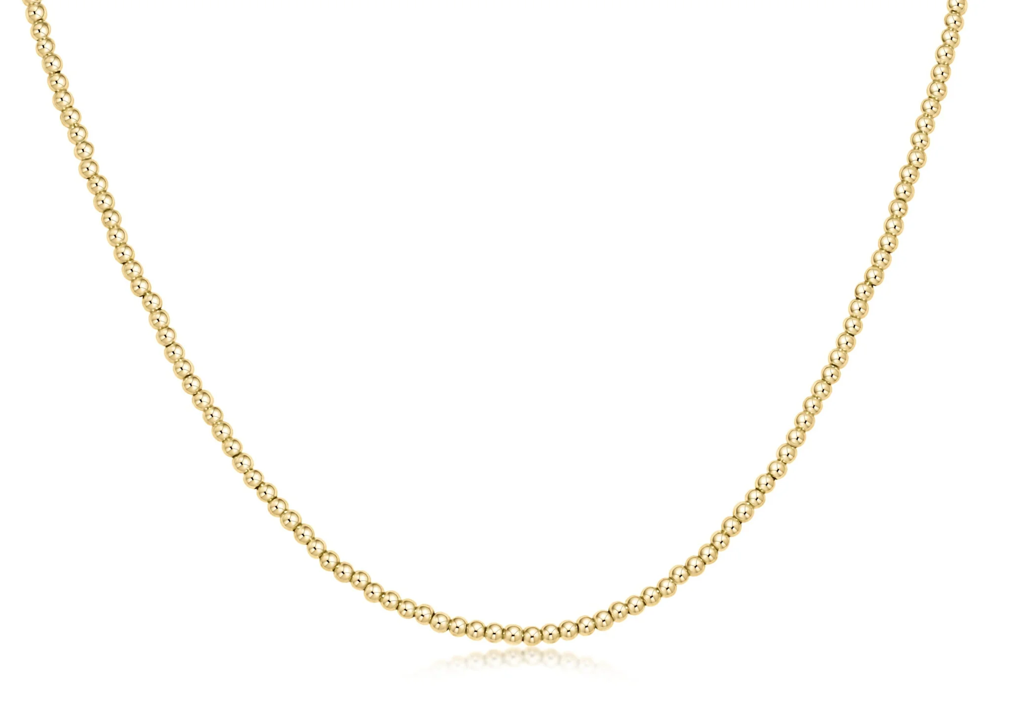15" Choker Classic Gold 2MM Bead