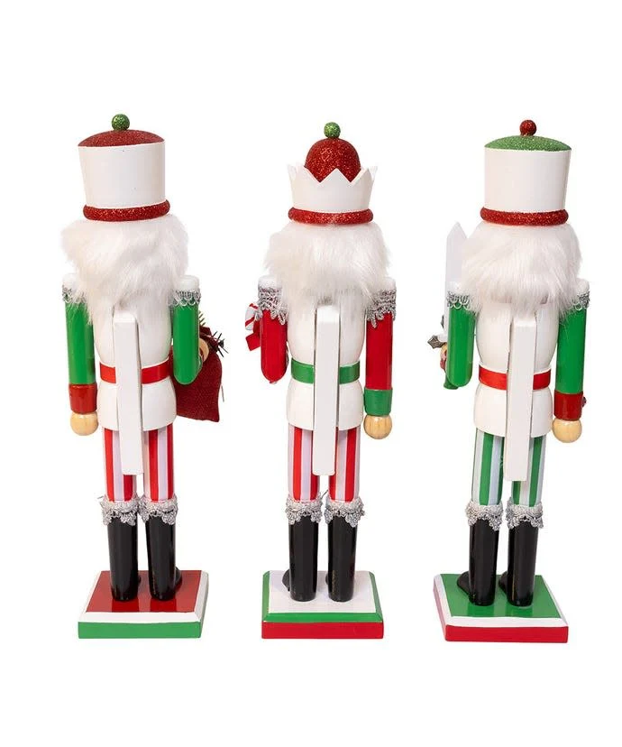 15" Jolly Red & Green Nutcracker - Image 3