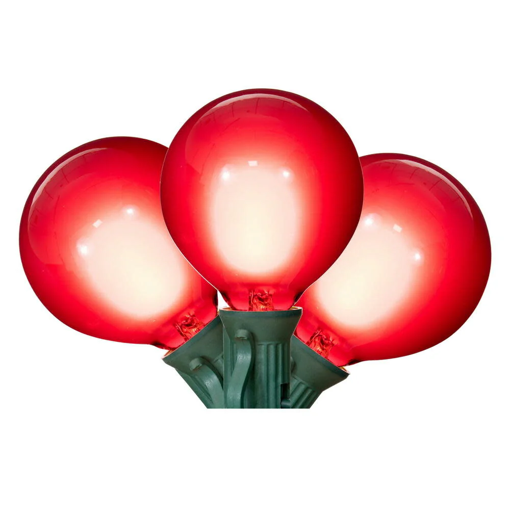 15 Light Glass LED Set with Green Wire - Image 3