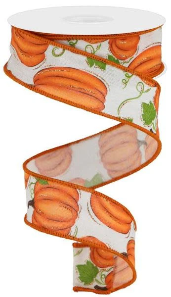 1.5" x 10yd Pumpkin Patch Ribbon