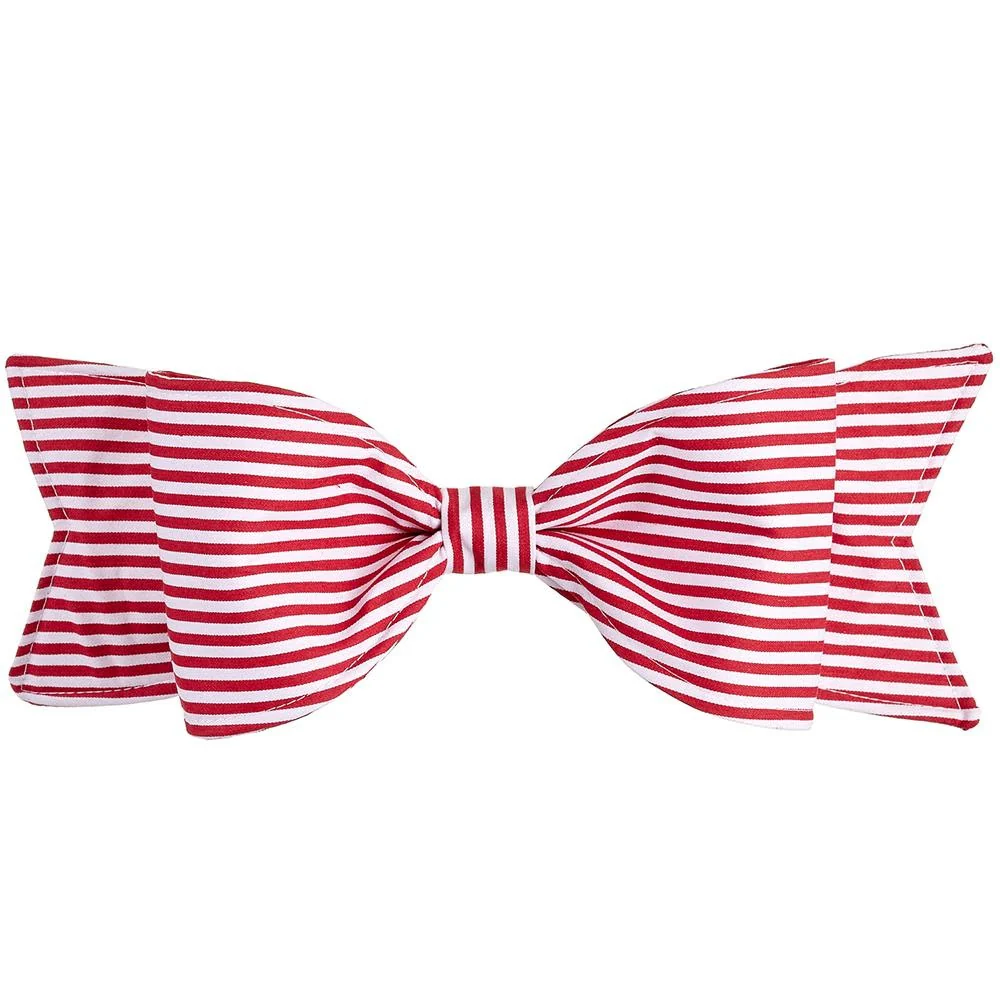 15.5" Stripe Bow With Clip - Image 2