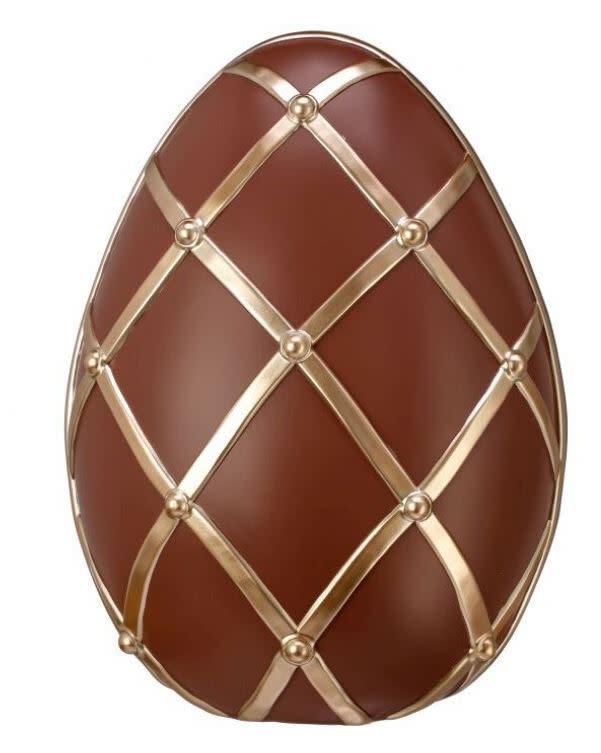 16.25" Resin Lattice Chocolate Egg