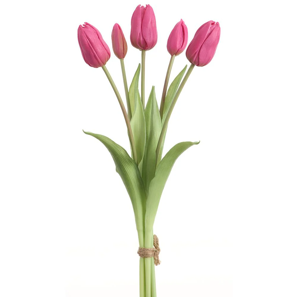 16 Inch Real Touch Dutch Tulip Bouquet - Image 5
