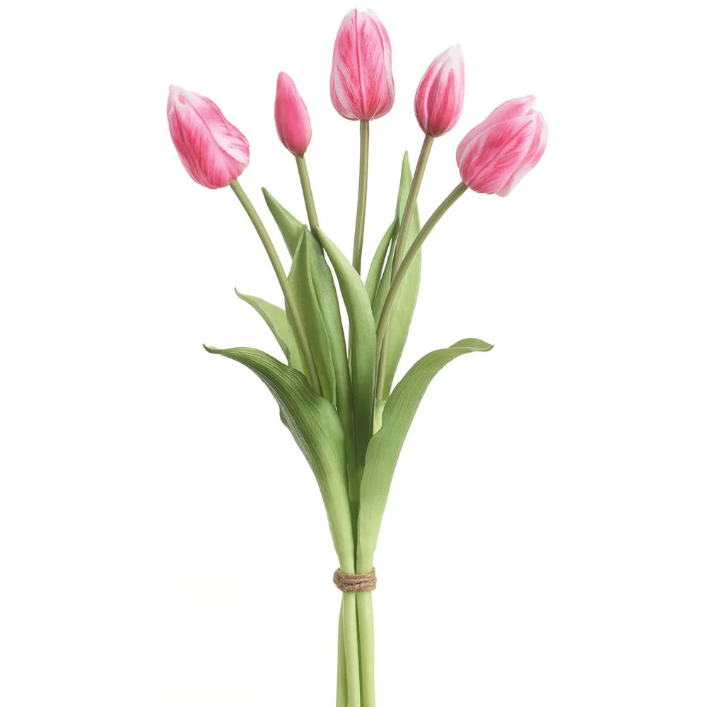 16 Inch Real Touch Dutch Tulip Bouquet - Image 6