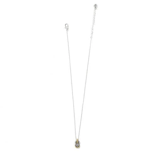 16" Interlok Harmony Two Tone Petite Necklace - Image 3