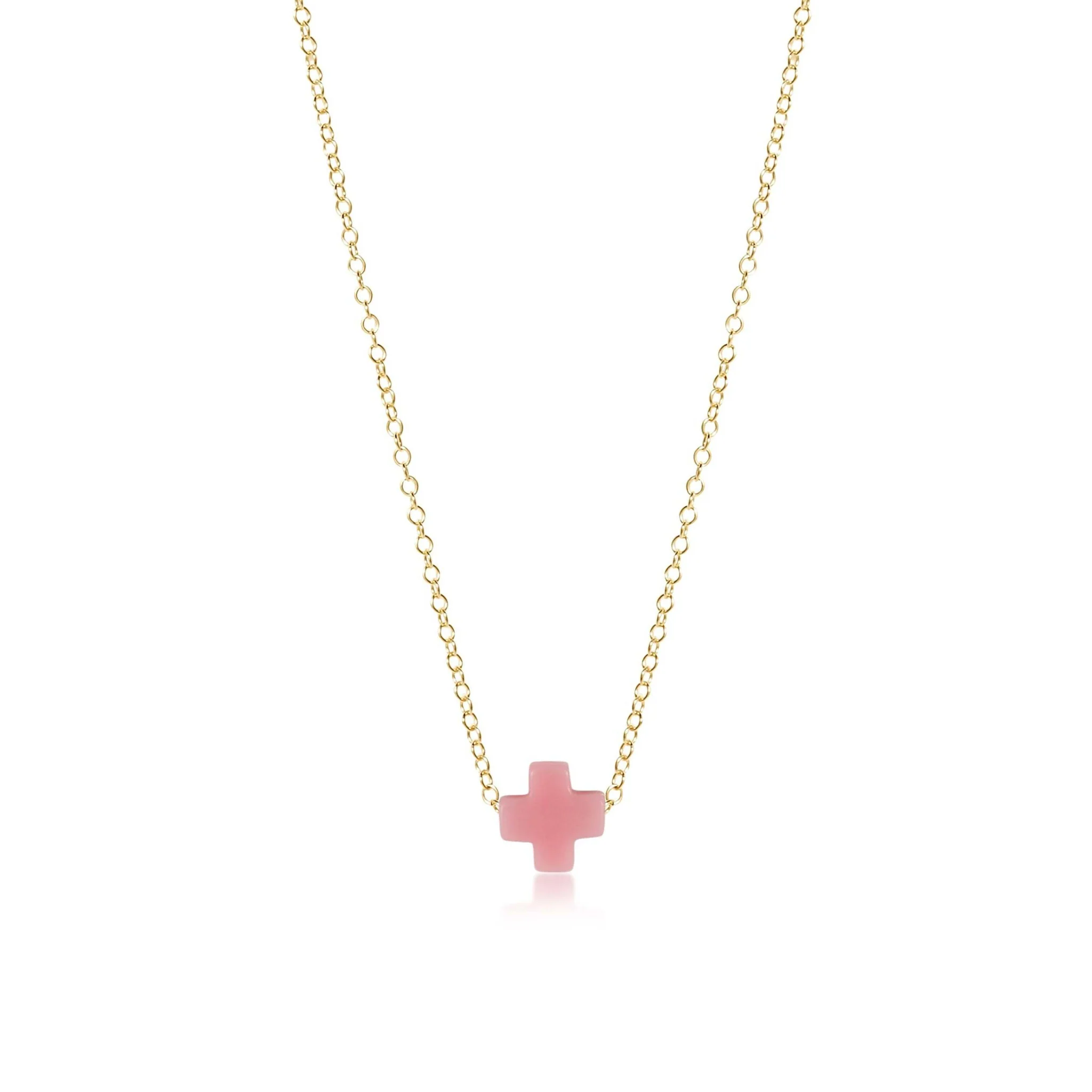 16" Necklace Gold - Signature Cross - Image 3