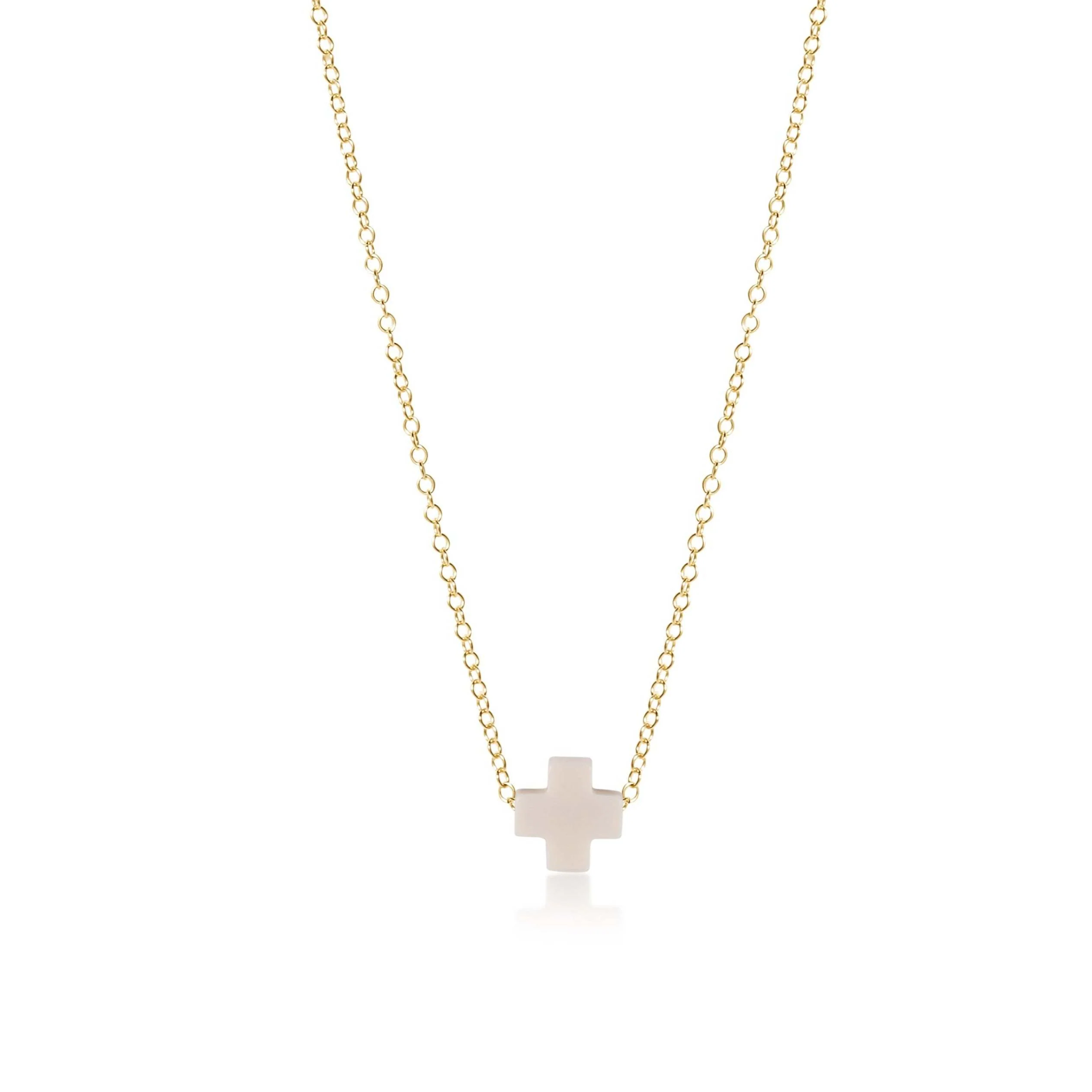 16" Necklace Gold - Signature Cross - Image 13