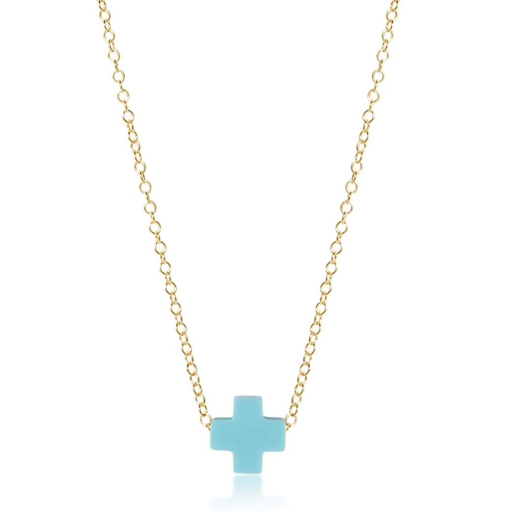 16" Necklace Gold - Signature Cross - Image 14