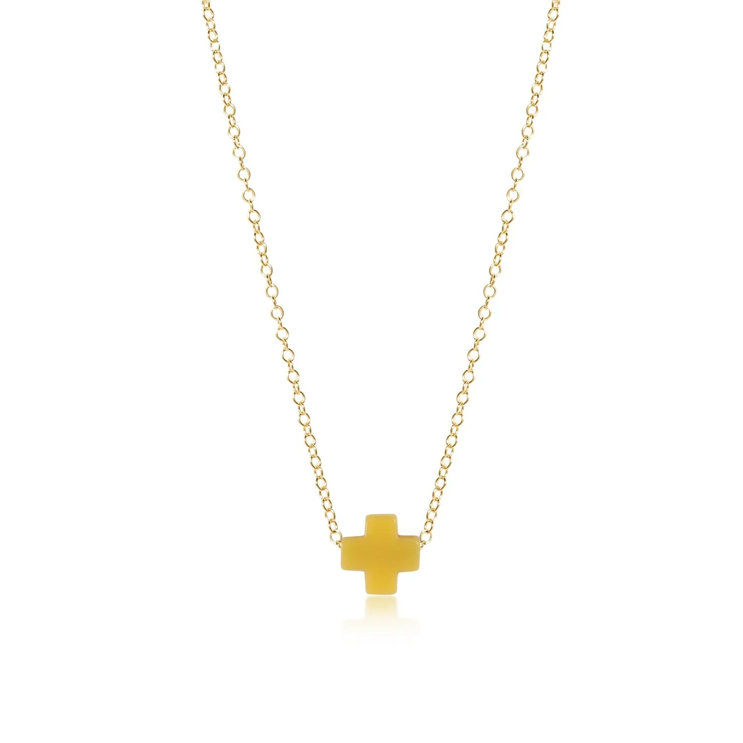 16" Necklace Gold - Signature Cross - Image 16