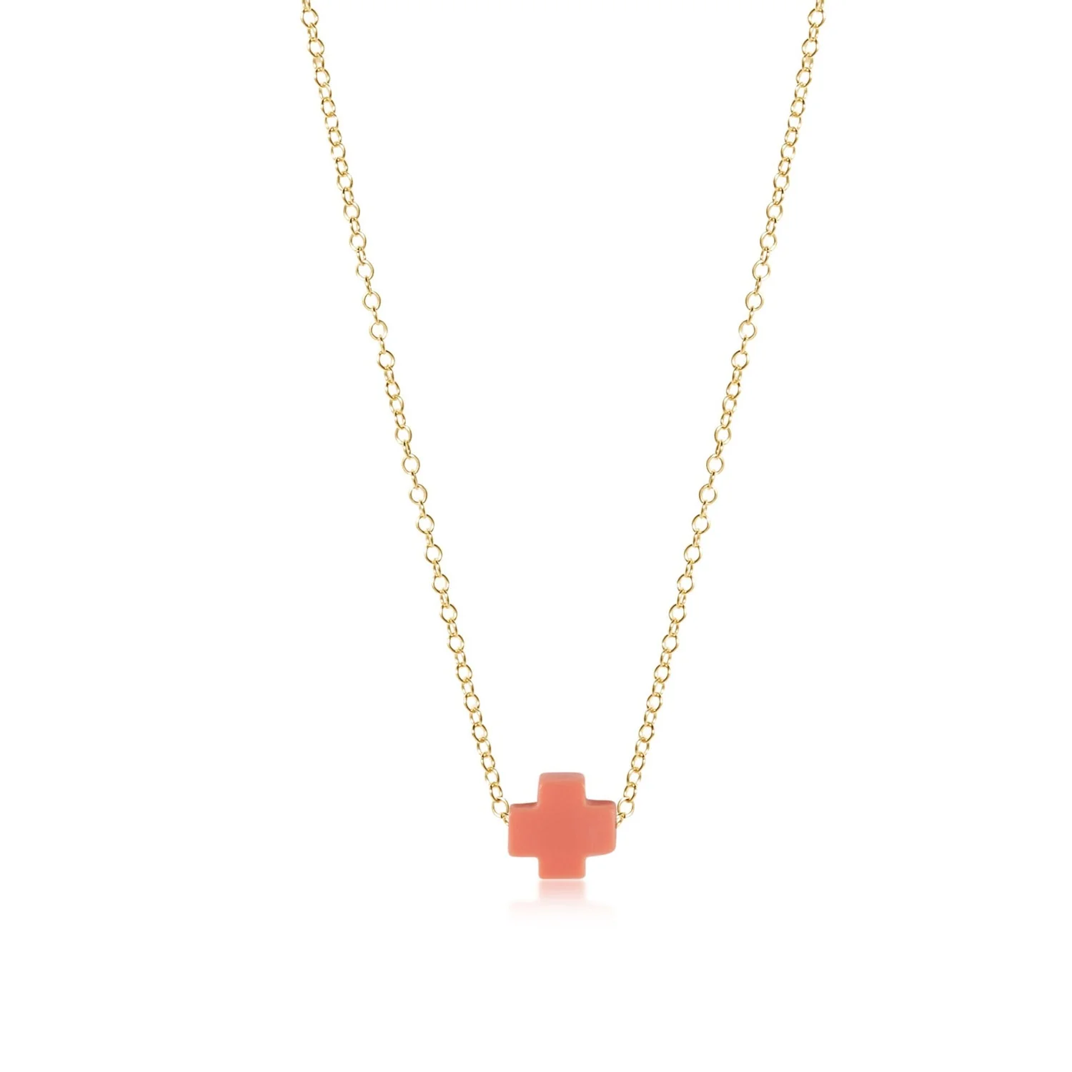 16" Necklace Gold - Signature Cross - Image 17