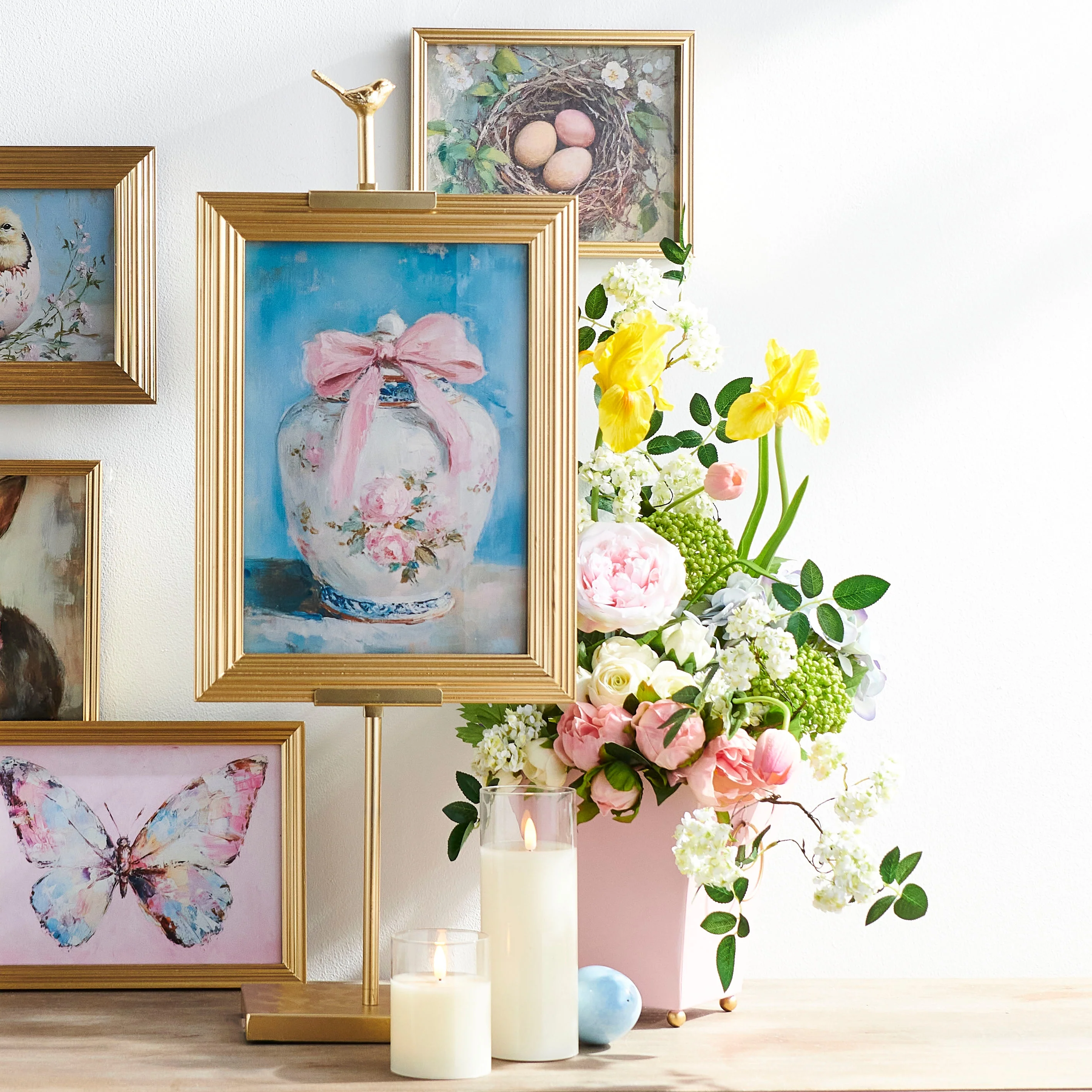 16" Rose Ginger Jar Framed Wall Art - Image 2
