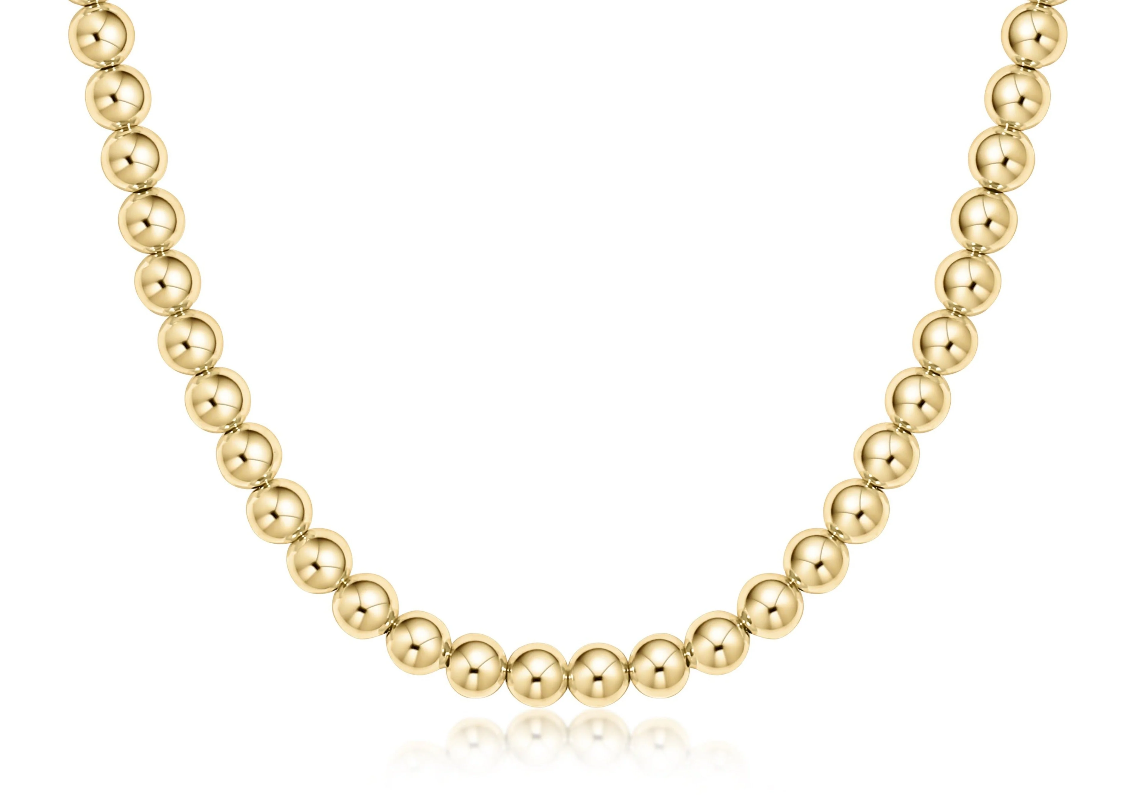 17" Choker Classic Gold 6mm Bead