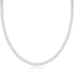 17" Choker Beaded - Classic Pearl 4mm