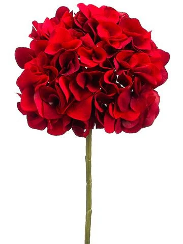 18.5" Red Velvet Hydrangea Spray