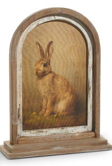 18” Vintage Rabbit Framed Print - Sold Individually - Image 3