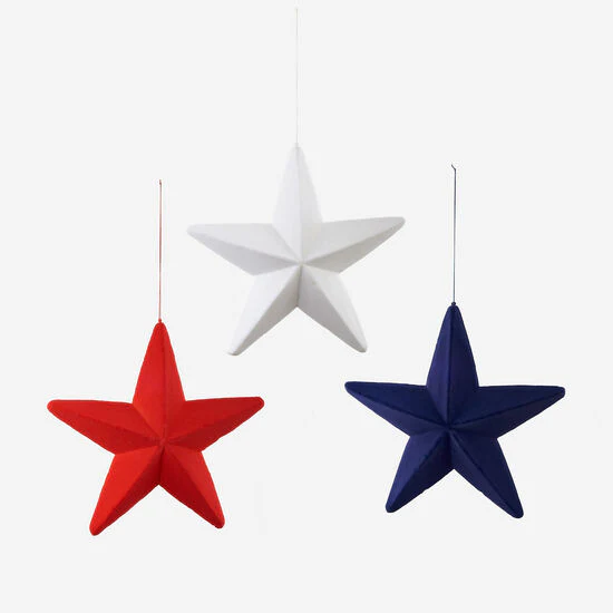 19" Flocked Star - Sold Individually