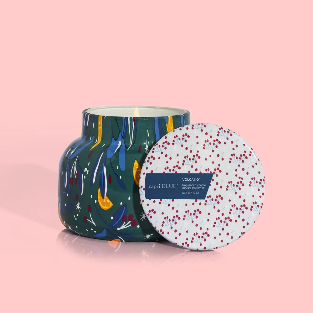 19 oz Volcano Holiday Pattern Play Signature Jar