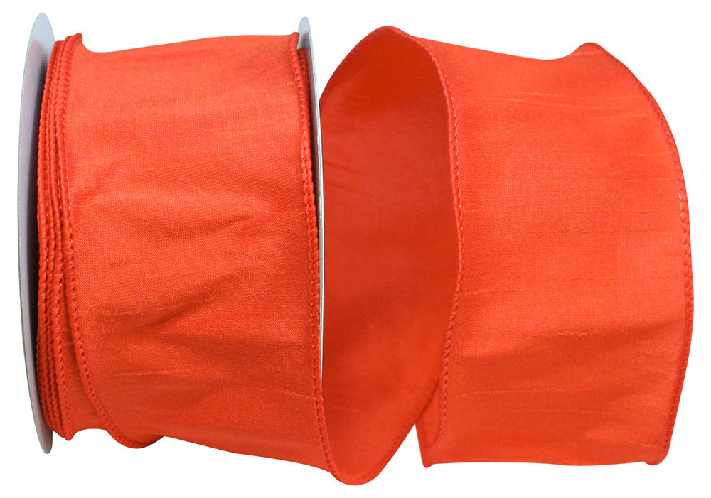 2-1/2 Inch Dupioni Supreme Wired Edge Ribbon - Image 4