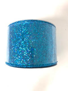2.5"X10yd Royal Burlap Ribbon Turquoise