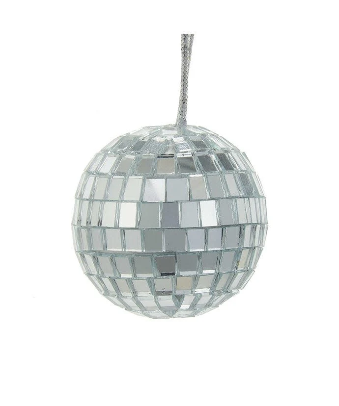 2" Miniature Mirrored Disco Ball Glass Ornament - Sold as a Set - Image 2