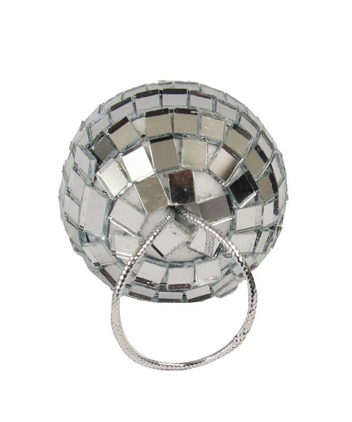 2" Miniature Mirrored Disco Ball Glass Ornament - Sold as a Set - Image 3