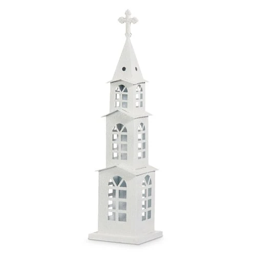 21.5" Snowy Church