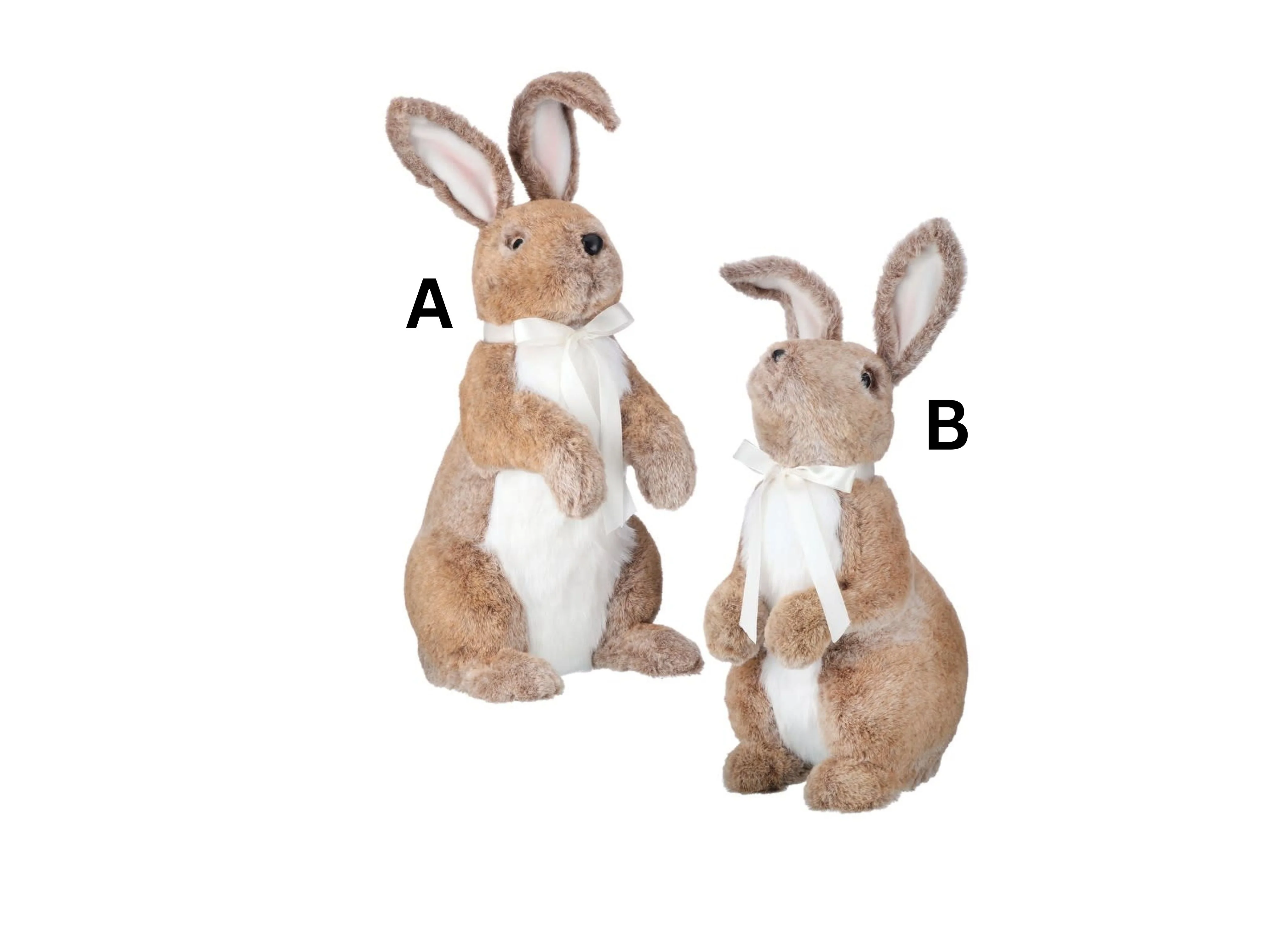 22" Faux Fur Standing Bunny - Sold Individually