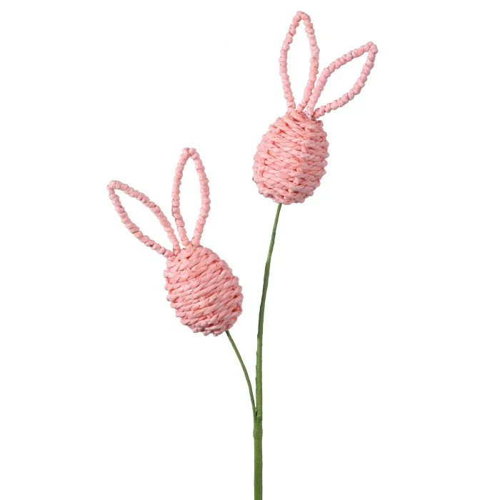 22” Paper Wrapped Weave Egg Stem X2