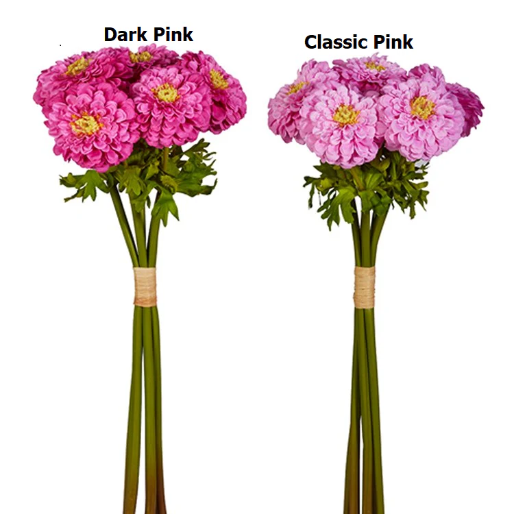 22” Pink Zinnia Bundle