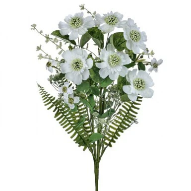 22" Summer Scabosia Bundle - White